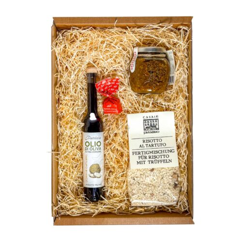 Unser Trüffel Geschenkset ist ein garantierter Hingucker.