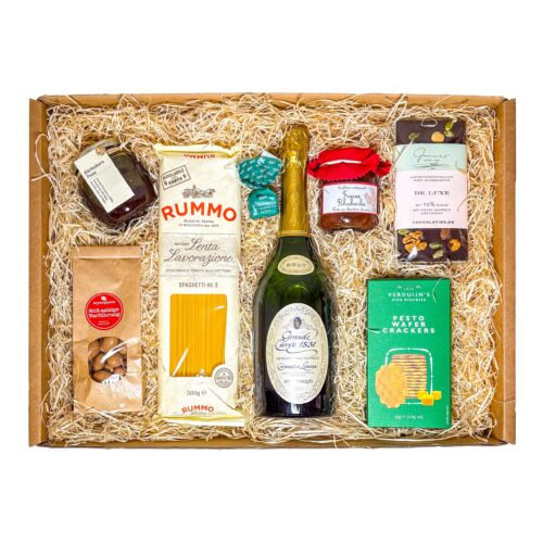 Diese Geschenkbox ist ein stilvolles Abschiedsgeschenk.