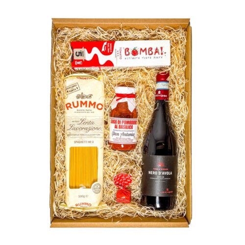 Diese Geschenkbox ist ein Pasta Geschenkset.