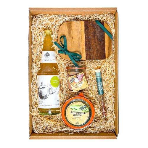 Diese Geschenkbox ist das ideale Brotzeit Geschenkset.