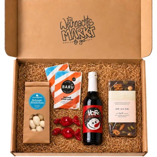 Weihnachtsgeschenk für Kollegen mit Glühwein und Chai Latte – Weihnachtsmarkt to go