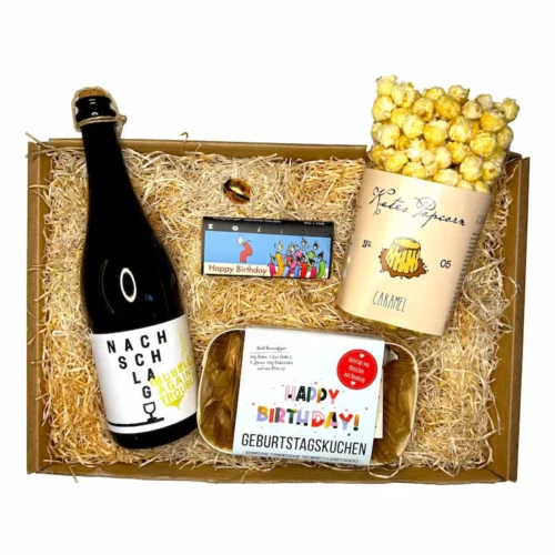 Unser Geburtstagsgeschenk mit Sekt ist eine schöne Geschenkidee zum Geburtstag.