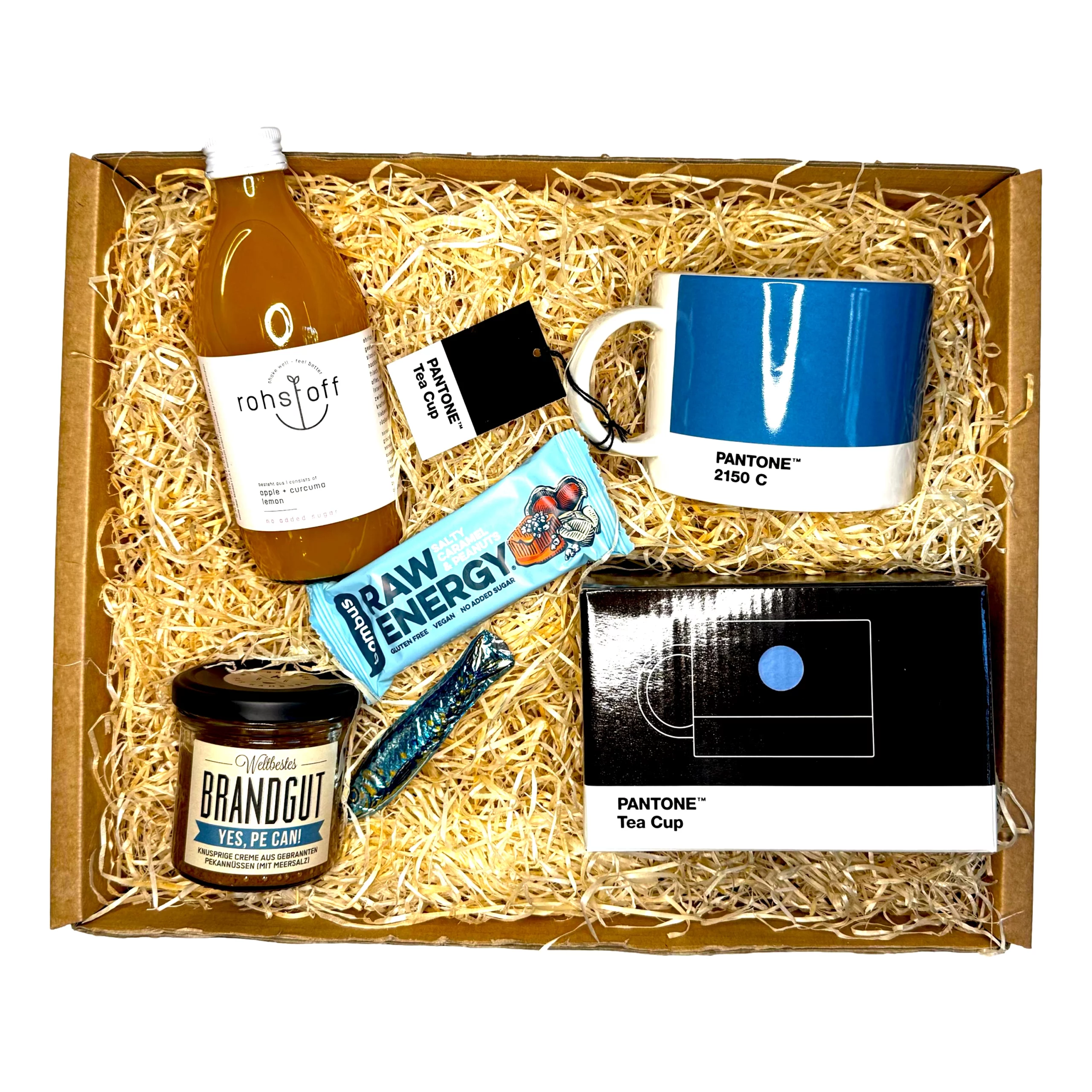 Diese Geschenkbox ist ein schönes Willkommensgeschenk für Mitarbeiter.