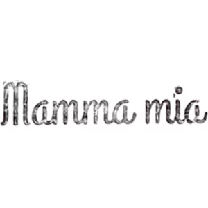 Stempelmotiv Mamma mia von mysupper in geschwungener Handschrift