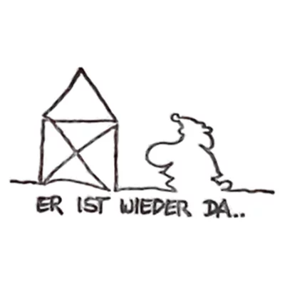 Weihnachtsstempel »Er ist wieder da…« für die Geschenkbox