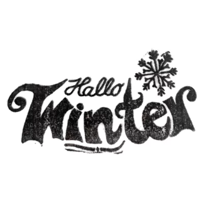 Weihnachtsstempel »Hallo Winter« für die Geschenkbox
