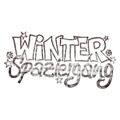 Weihnachtsstempel »Winterspaziergang« für die Geschenkbox